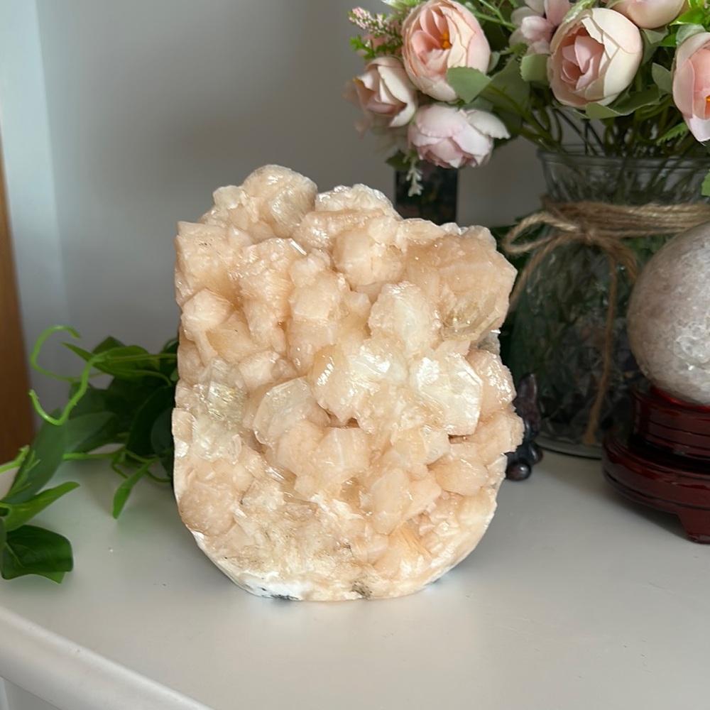 Striking Peach Apophyllite Statement Piece